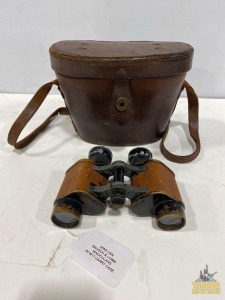 WW2 Navy Binoculars W/Case