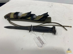 M7S Survival Knife W/Sheath & Contents