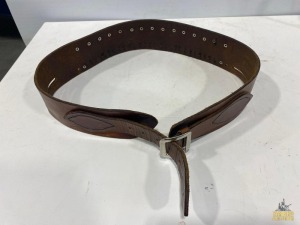 Antique Leather Bullet Belt