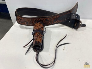 Tjayz Small Caliber Leather Belt W/ Holster