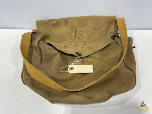 Antique Military Horse Gas Mask Bag