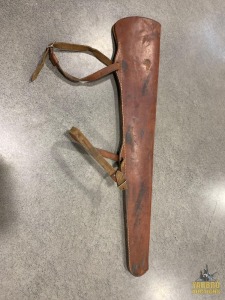 Antique Hunters Leather Rifle Scabbard