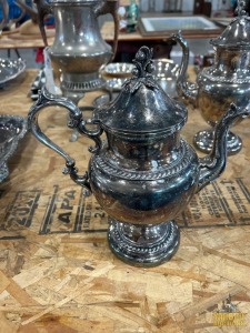 Silver On Copper Tea Pot