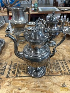 Silver on Copper Tea Pot