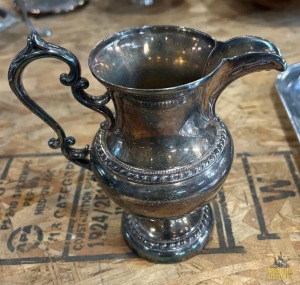 Silver on Copper Cream Pitcher