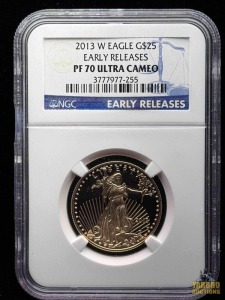 2013-W Gold American Eagle $25 Dollar Early Release