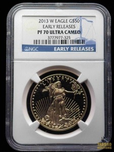 2013-W Gold American Eagle $50 Dollar Early Release