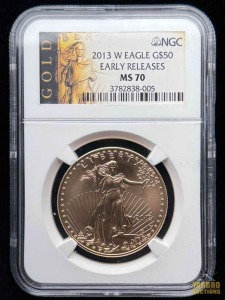 2013-W Gold American Eagle $50 Dollar Burnish