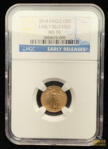 2014 Gold American Eagle $5 Dollar Early Release