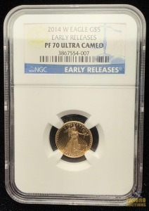 2014-W Gold American Eagle $5 Dollar Early Release