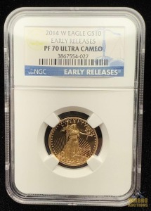 2014-W Gold American Eagle $10 Dollar Early Release