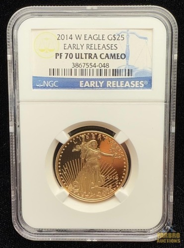 2014-W Gold American Eagle $25 Dollar Early Release