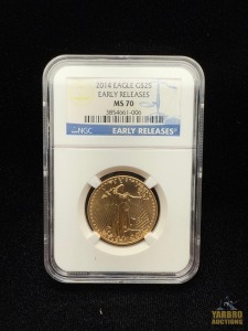 2014 Gold American Eagle $25 Dollar Early Release