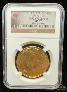 2014 Gold Buffalo $50 Dollar Early Release