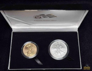 2006-W American Eagle 20th Anniversary Gold & Silver Set