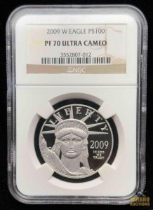 2009-W Platinum $100 Dollar American Eagle Liberty