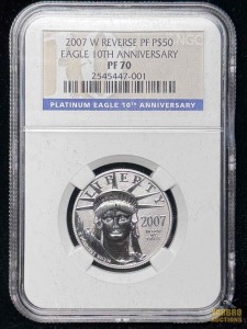 2007-W Platinum American Eagle Dollar10th Anniversary Set