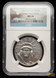 2014 Platinum $100 Dollar American Eagle Liberty