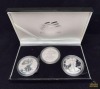 (3) 2006 American Eagle 20th Anniversary Silver Dollar Coin Set