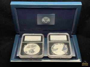 (2) United States Mint 2012 American Eagle Silver Dollar Coin Set