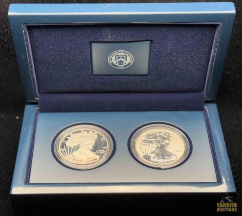 (2) United States Mint 2012 American Eagle Silver Dollar Coin Set