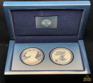 (2) United States Mint 2012 American Eagle Silver Dollar Coin Set