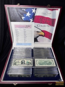 United States of America 50 State "Two Dollar Bill' Collection