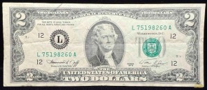 (7)1976 $2 Dollar Federal Reserve Notes