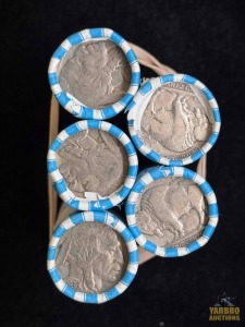 (5) Rolls Of Buffalo Nickels