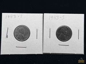 (2) 1943 Steel Lincoln Pennies