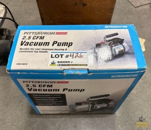 Pittsburgh 2.5 CFM Vacuum Pump