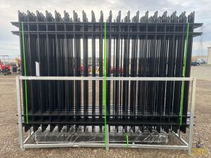 (20) Galvanized Steel Fence Panels