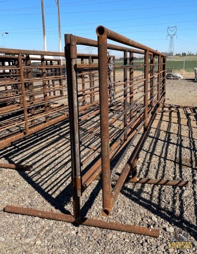 (2) HD 24' Free Standing Cattle Panels w/ Gates