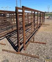 (2) HD 24' Free Standing Cattle Panels w/ 11' Gates