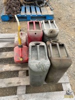 Assorted Gas Cans