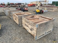 (5) Bins of #1 Red Cedar Shingles