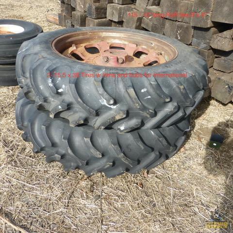 (2) 15.5-38 Tractor Tires - OFFSITE