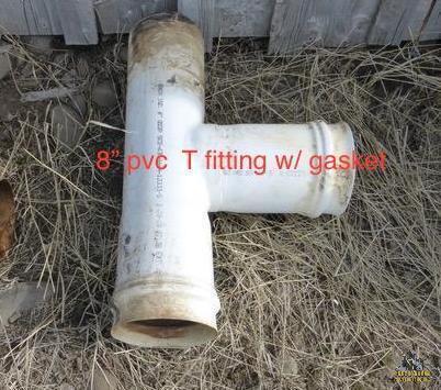 8" PVC T Fitting - OFFSITE