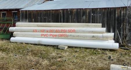 (13) 12"x20' SDR PVC Pipe - OFFSITE