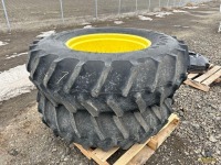 (2) 16.9x30 Tractor Tires w/Rims