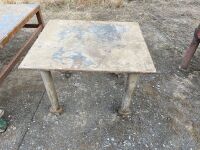 Steel Welding Bench on Casters - OFFSITE