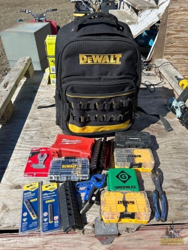 DeWalt Back Pack w/Assorted Tools
