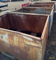 (4) Steel Seed Bins