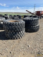 (4) 20.5-25 Loader Tires