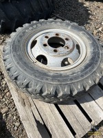 (1) 8.25-20 Goodyear Tire W/ Rim