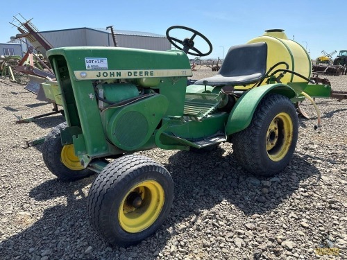 JD 112 Garden Tractor w/Sprayer