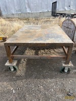 Steel Welding Bench on Casters - OFFSITE