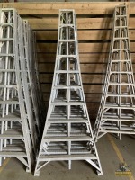 (13) 10' Aluminum Orchard Ladders