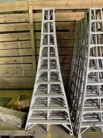 (13) 10' Aluminum Orchard Ladders