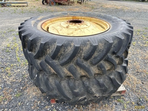 (2) 18.4-38 Tractor Tires